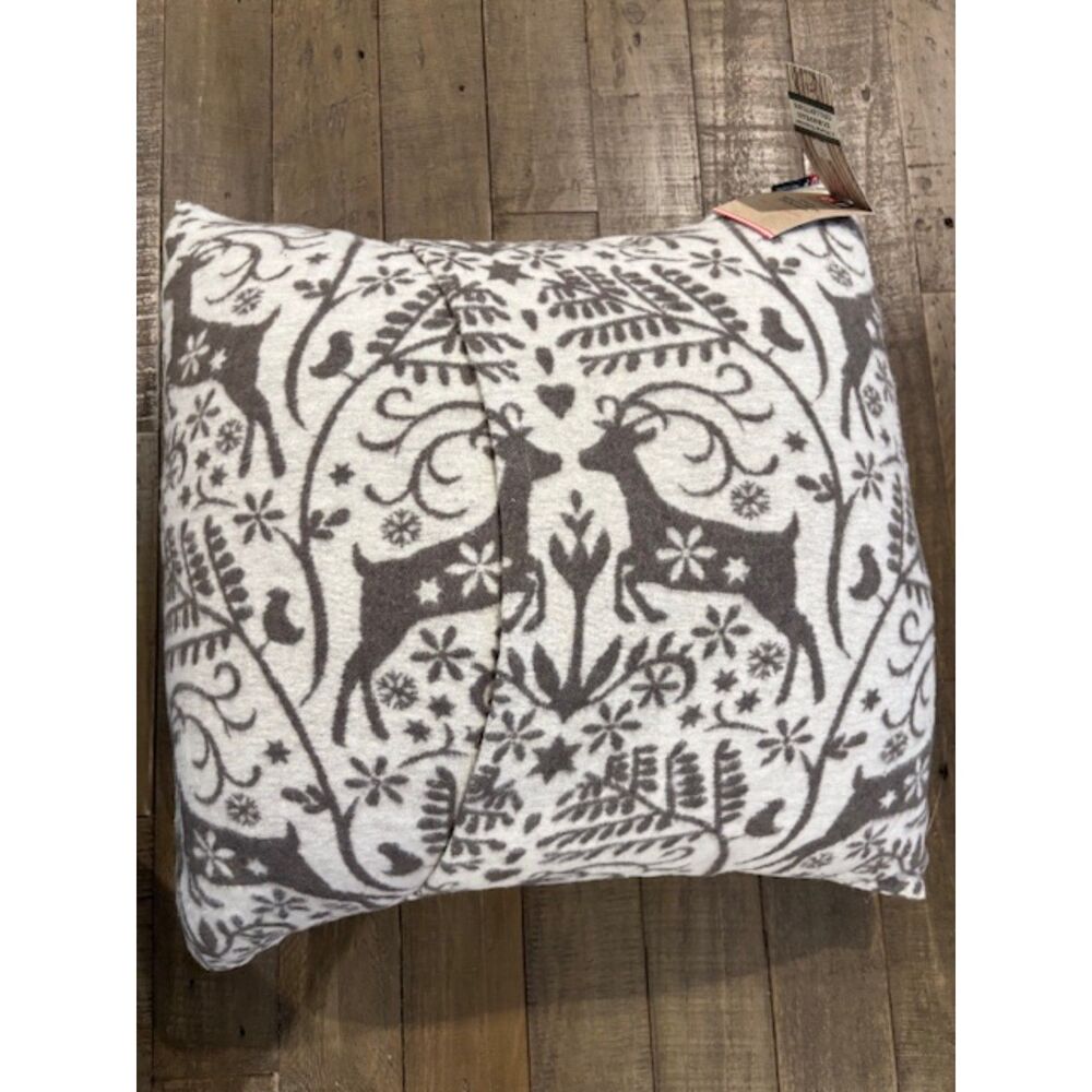 A World Traveler David Fussenegger Fair Isle Nordic Deer Throw Pillow Austria